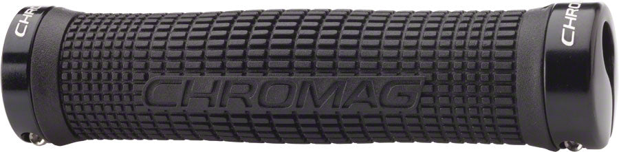 Chromag Squarewave Grips - Black, Lock-On