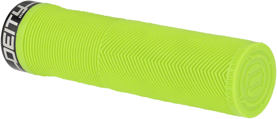 DEITY Knuckleduster Grips - Green, Lock-On
