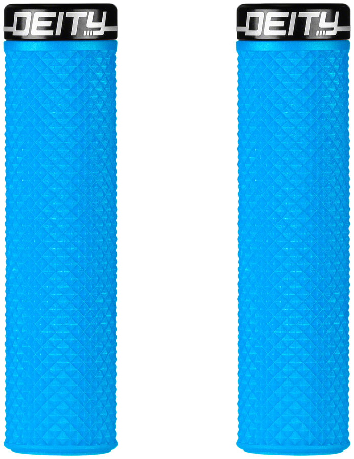 Deity Components DEITY Supracush - Blue Lock-On Handlebar Grips Rubber Blue