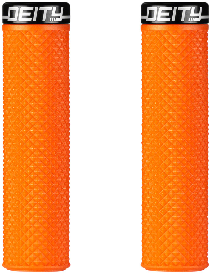 DEITY Supracush Grips - Orange, Lock-On