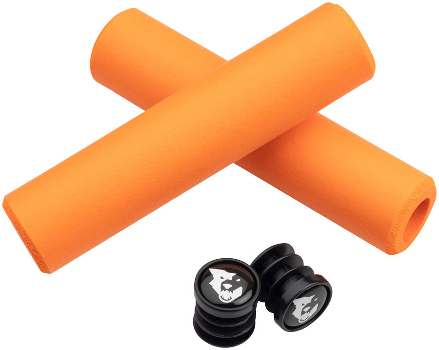 Wolf Tooth Karv Grips Handlebar Grips Rubber Orange