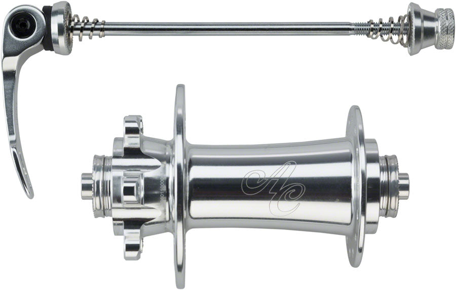 All-City Go-Devil Front Hub - 15/12/QR x 100mm, 6-Bolt, Sliver, 28h
