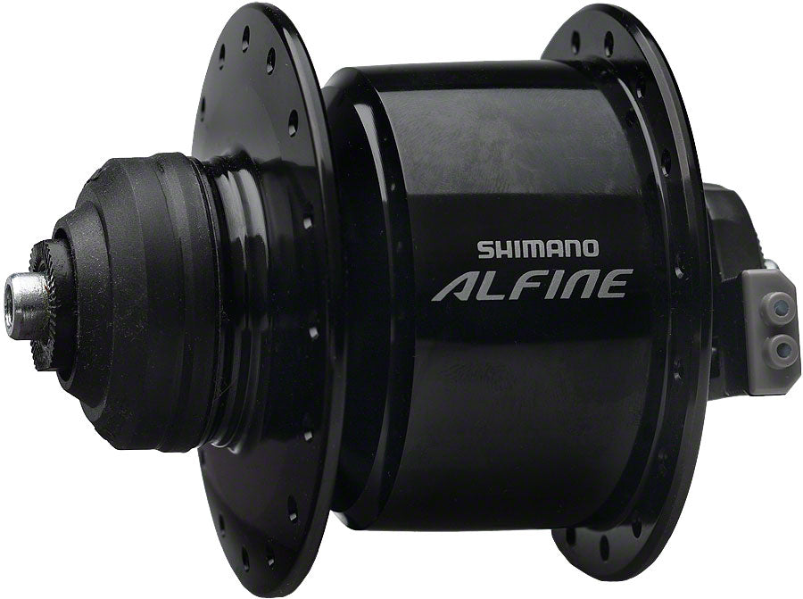 Shimano Alfine DH-S501 Dynamo Front Hub - QR x 100mm, Center-Lock, Black, 36h