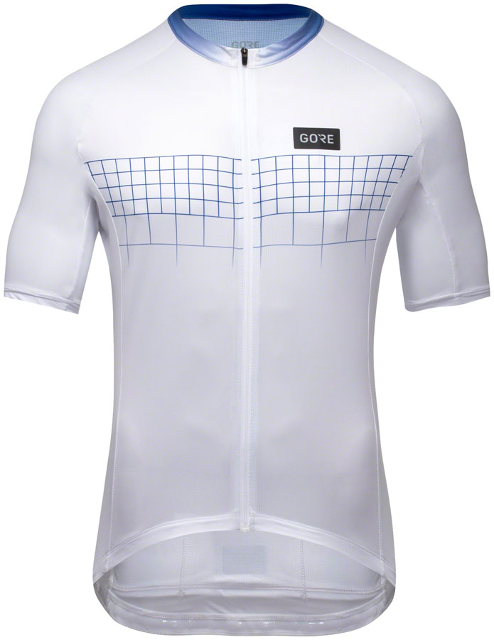GORE Grid Fade Jersey 2.0 - White/Blue, Men's, Large