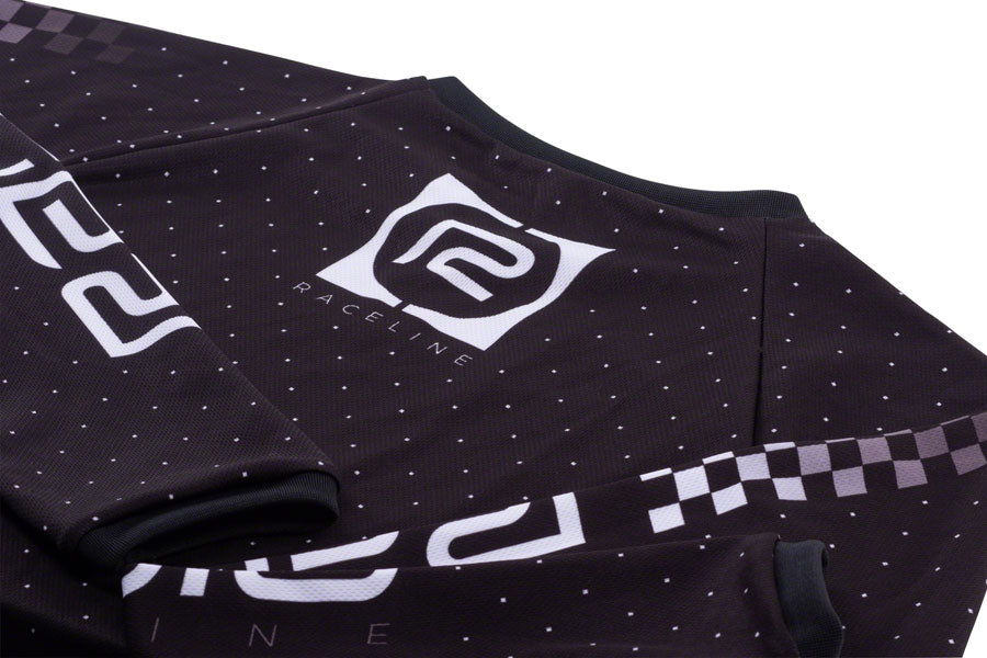 Radio Microdot BMX Race Jersey - Black, Long Sleeve, Men's, 2X-Large