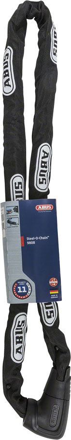Abus 9808K/140 Steel-O-Chain Key Lock - Black