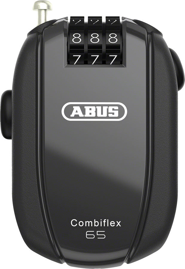 Abus Combiflex Stopover Retractable Combo Lock - 65cm, Black