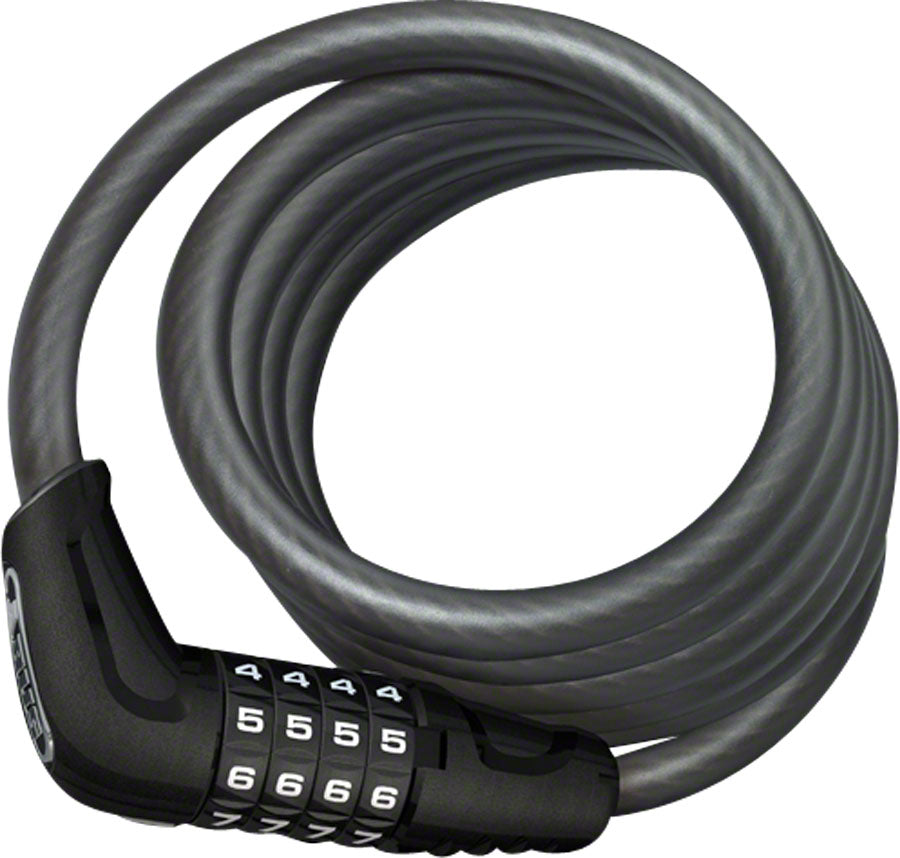 ABUS Numero 5510C Cable Lock -Combination, 180cmx10mm With SCMU Seatpost Mount, Black