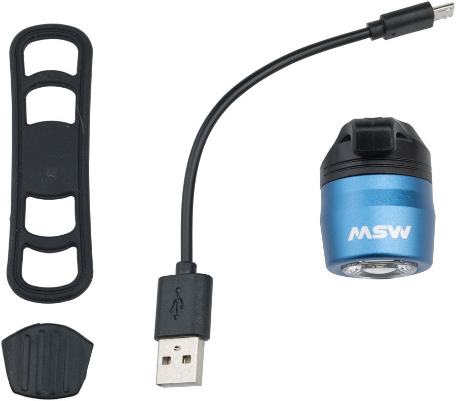 MSW HLT-017 Cricket USB Headlight Blue