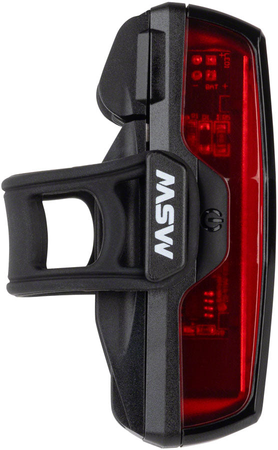 MSW Pangolin Rear USB Taillight with Multiple lighting Modes: Black