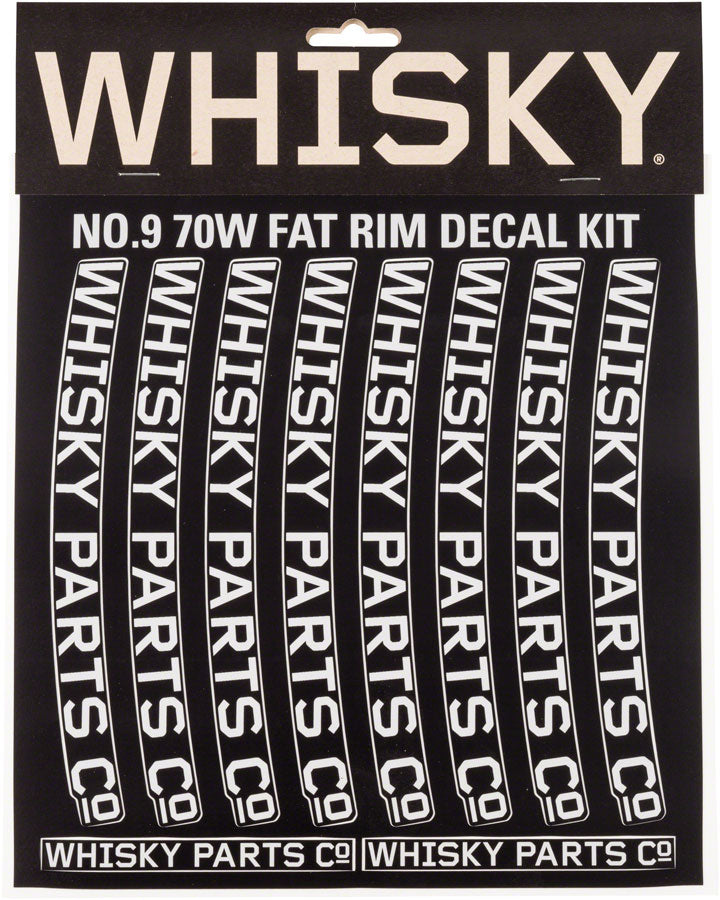 Whisky Parts Co. WHISKY 70w Decal Kit Bicycle Rim Gray