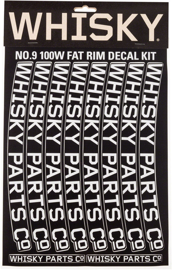 Whisky Parts Co. WHISKY 100w Decal Kit Bicycle Rim Gray