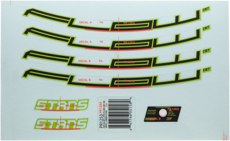 Stan's No Tubes Stan's No Tubes Flow 27.5 in Bicycle Rim Green