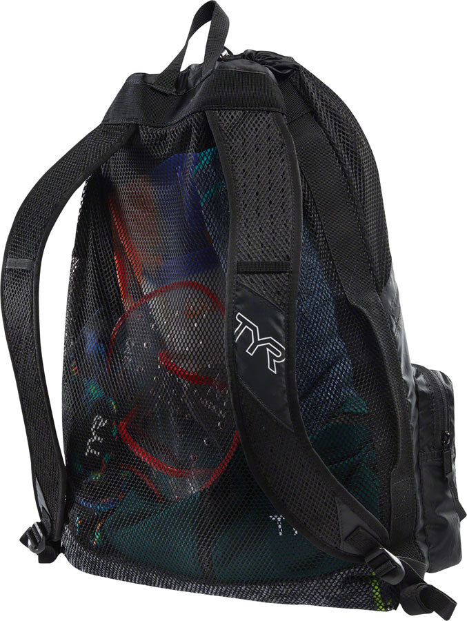 TYR Elite Team Mesh Backpack - 40L, Black