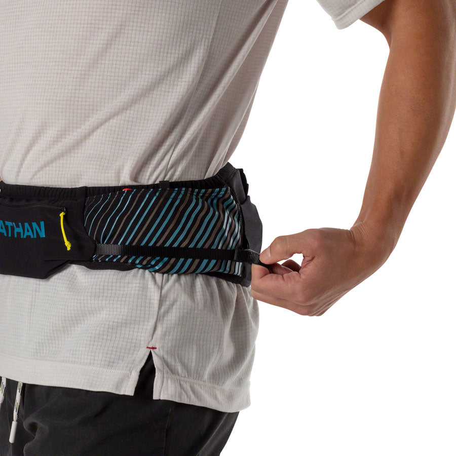 Nathan Pinnacle Running Belt - Black/Blue, 2X-Small/X-Small