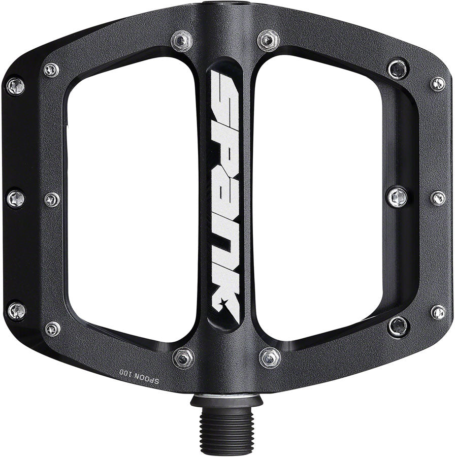 Spank Spoon 110 Pedals - Platform, Aluminum, 9/16", 110mm Wide, Black