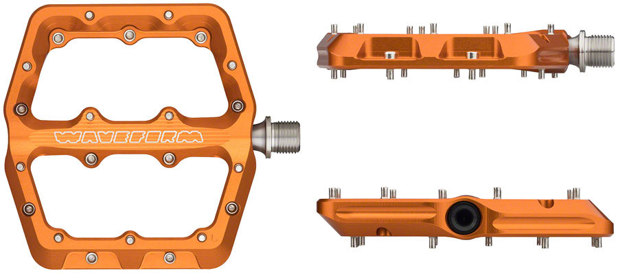 Wolf Tooth Waveform Pedals Flat/Platform Pedals 9/16" Orange