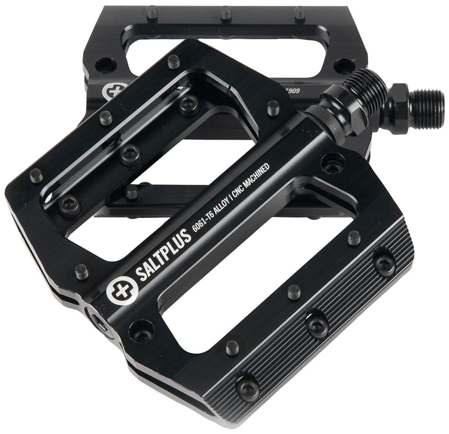 Salt Plus Echo Pedals - Platform, Alloy, 9/16", Black