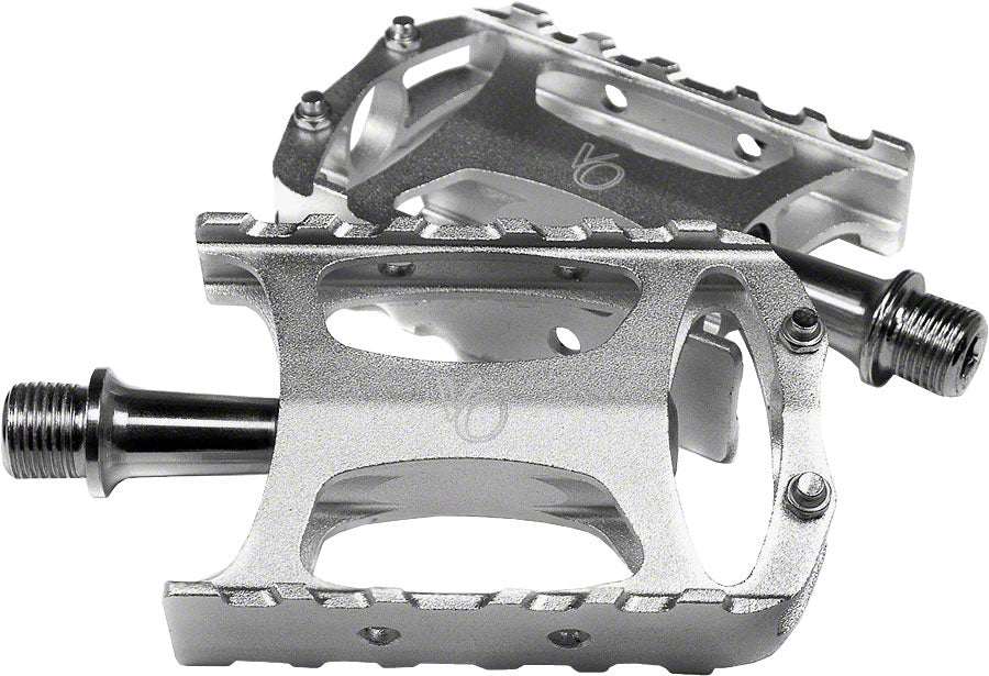 pedale velo Velo Orange Touring Pedals Toe Clip Pedals 9/16" Silver