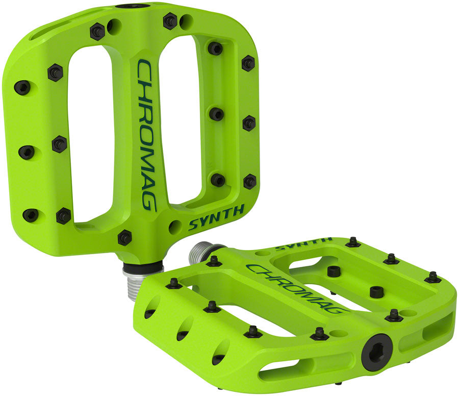 Chromag Synth Pedals - Platform, Composite, 9/16", Green