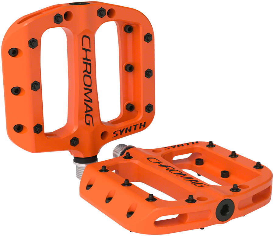 Chromag Synth Pedals - Platform, Composite, 9/16", Orange