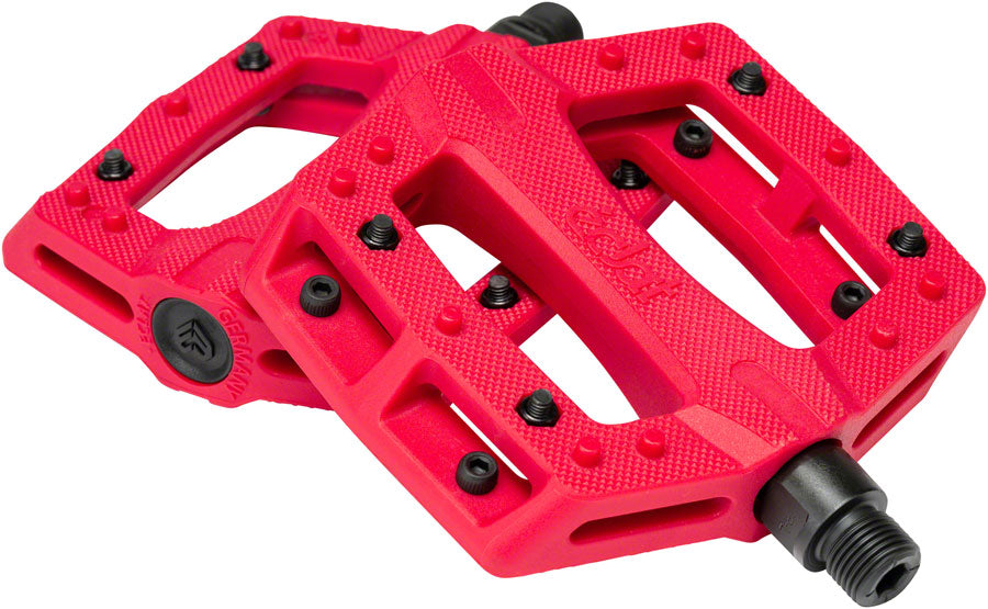 Eclat Contra Composite Flat/Platform Pedals 9/16" Red