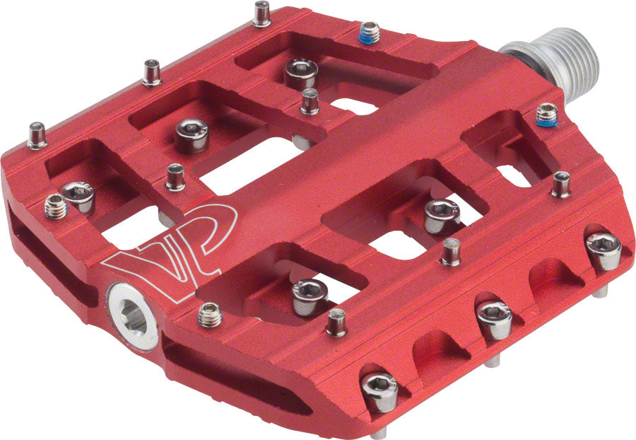 VP Components Vice Trail Pedals Flat/Platform Pedals 9/16" Red