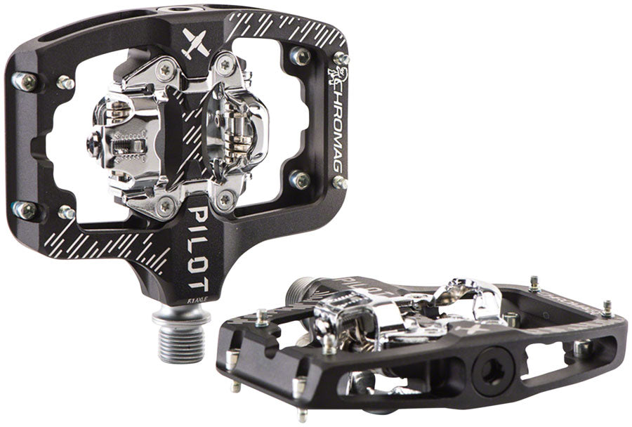 Chromag Pilot Pedals - Dual Sided Clipless, 9/16", Black, Regular