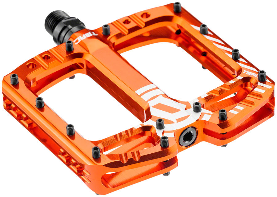 Deity Components DEITY TMAC Aluminum Flat/Platform Pedals 9/16" Orange