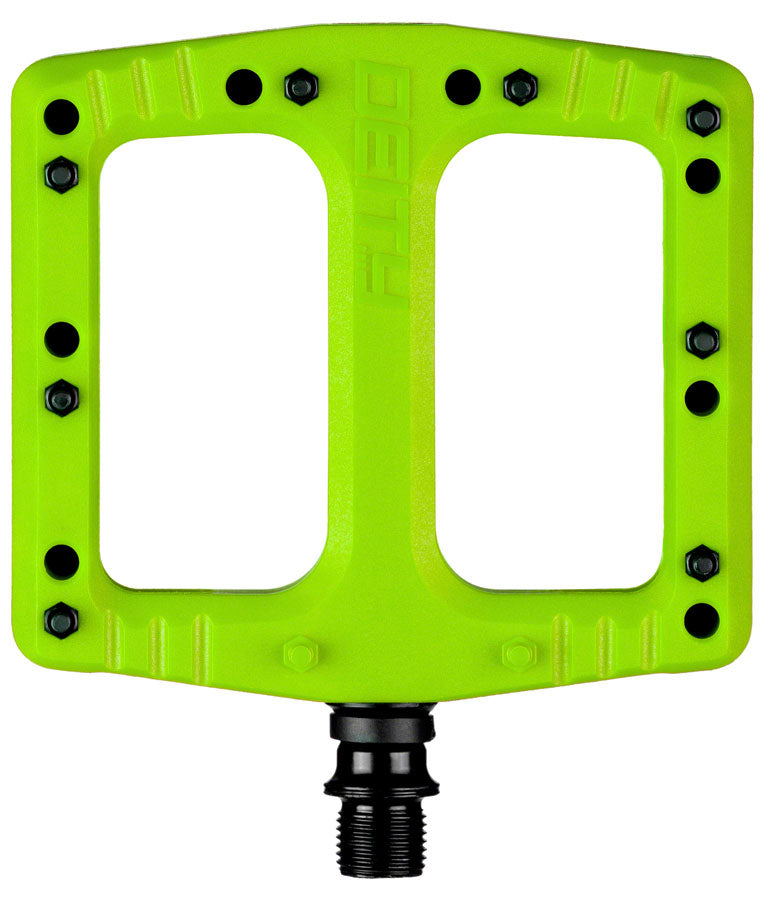 DEITY Deftrap Pedals - Platform, Composite, 9/16", Green