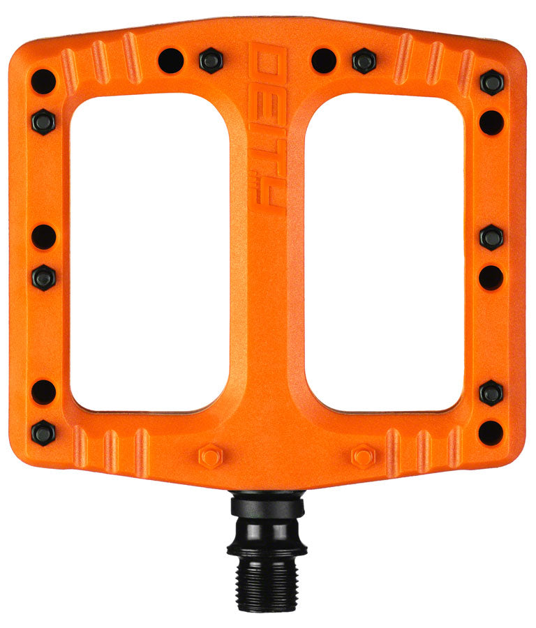 DEITY Deftrap Pedals - Platform, Composite, 9/16", Orange
