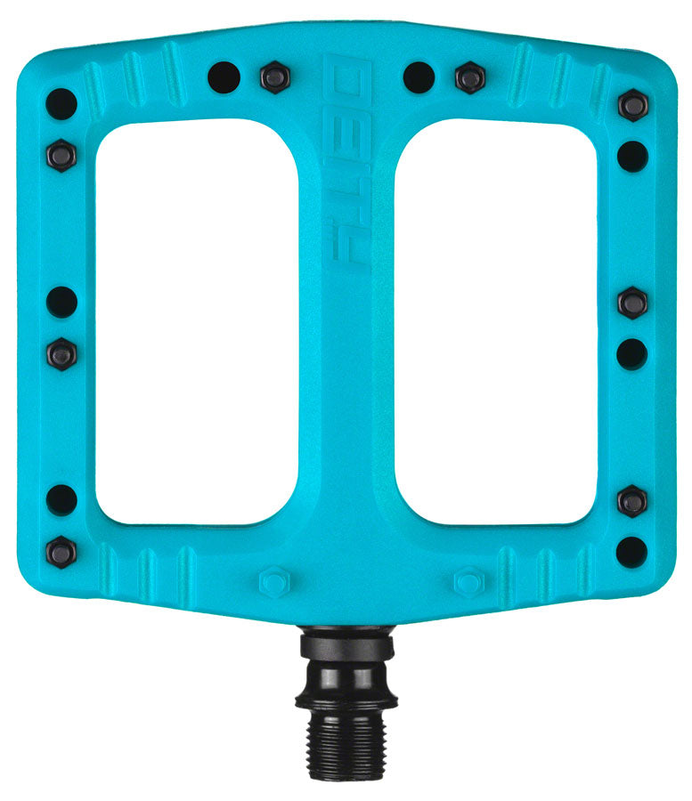 DEITY Deftrap Pedals - Platform, Composite, 9/16", Turquoise