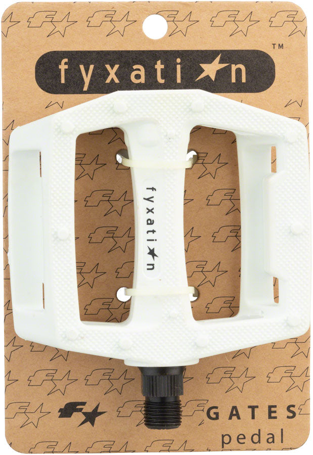 Fyxation Gates Pedals Flat/Platform Pedals 9/16" White
