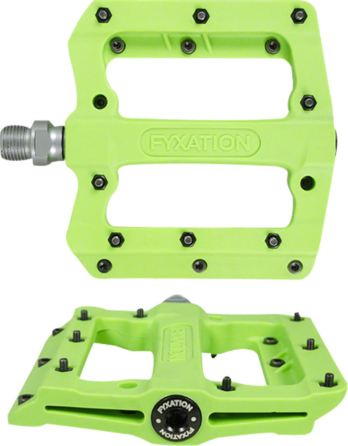 Fyxation Mesa MP Pedals Flat/Platform Pedals 9/16" Green