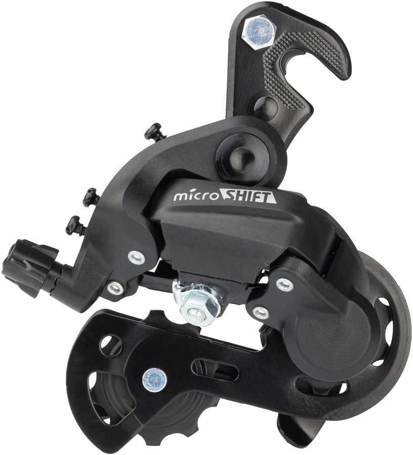 microSHIFT M21 Rear Derailleur - 6,7 Speed, Super Short Cage, Dropout Claw
