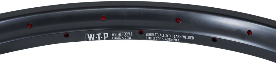 We The People We The People Logic 20 in Bicycle Rim Black 36H
