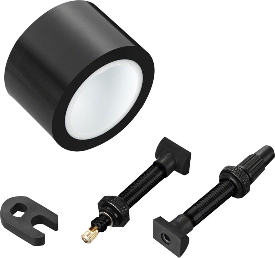 Zipp Tubeless Kit Includes 26mm Tape, 2 Universal 100mm Valves and 1 Valve Core Wrench, Fits 808 Firecrest