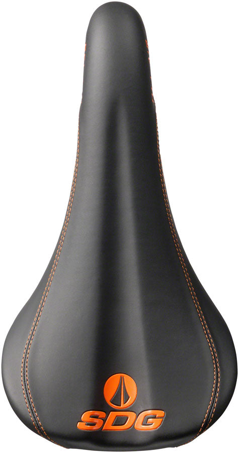 SDG Bel-Air RL - Comfort CrMo Rail Saddle Black/Orange/Purple