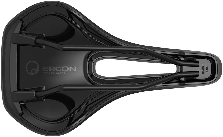 Ergon SMC - Stealth Womens Medium Large Comfort CrMo Rail Saddle Black