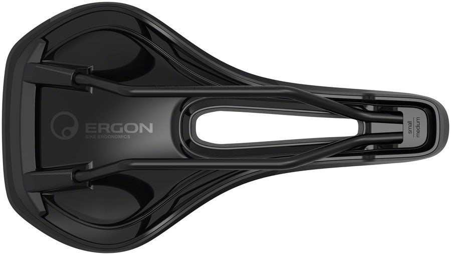 Ergon SMC Sport - Stealth Womens Small Medium Comfort CrMo Rail Saddle Black