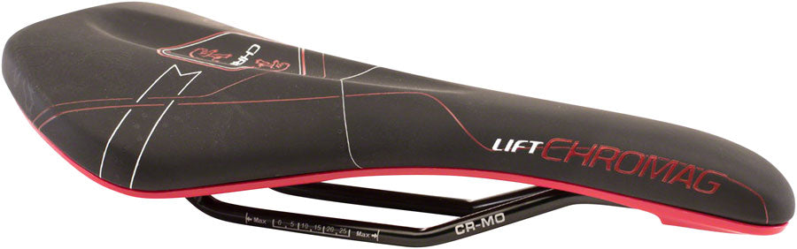 Chromag Lift - Mountain CrMo Rail Saddle Black/Red