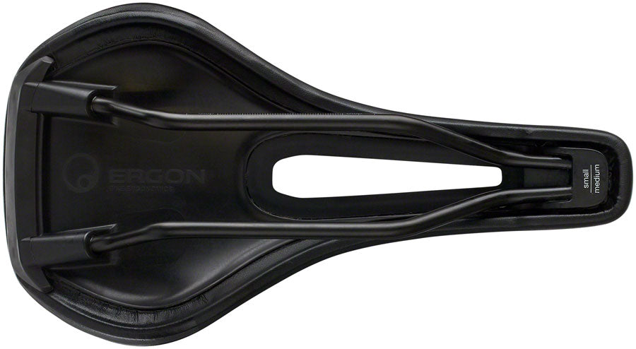 Ergon SM Sport - Stealth Women's Small Medium Comfort CrMo Rail Saddle Black