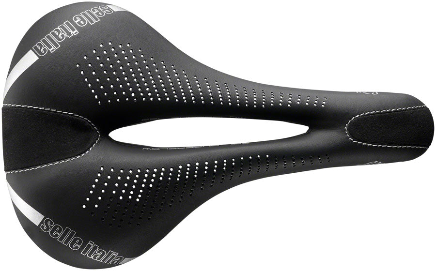 Selle Italia Lady - Manganese S2 Women's CrMo Rail Saddle Black/White/Orange