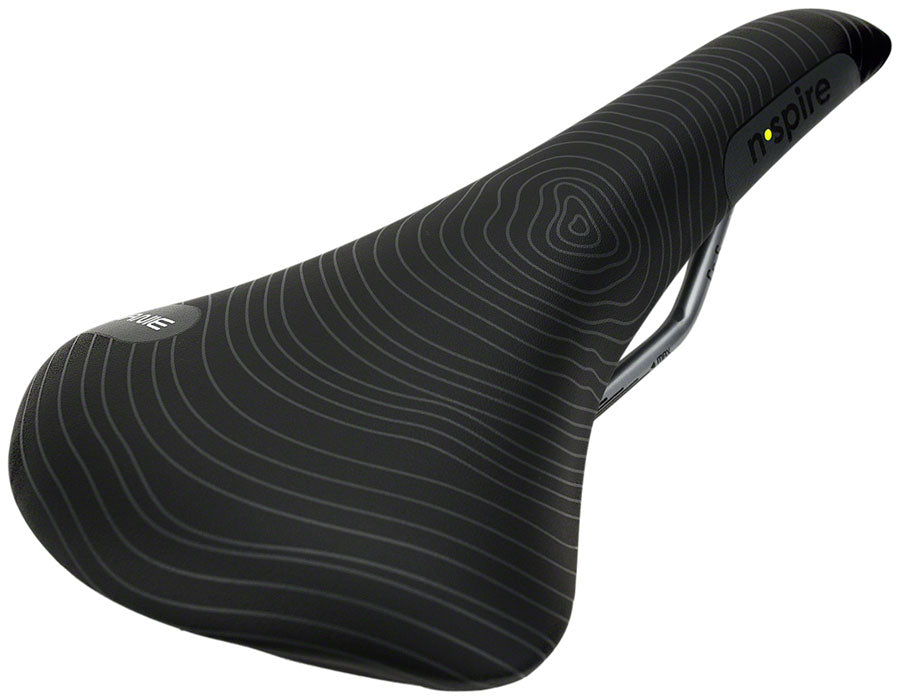 Smanie N.Spire - Microfiber 136 Comfort CrMo Rail Saddle Black/Orange