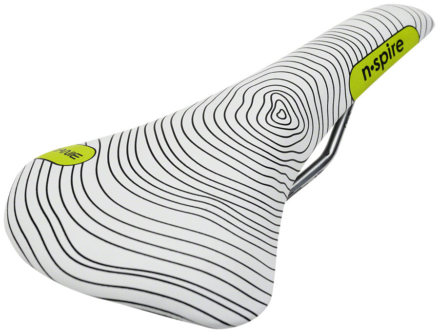 Smanie N.Spire - Microfiber 156 Comfort CrMo Rail Saddle White/Orange