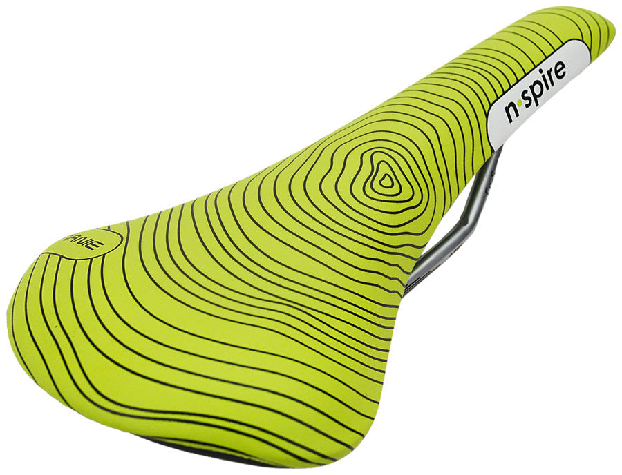 Smanie N.Spire - Microfiber 156 Comfort CrMo Rail Saddle Green/Orange