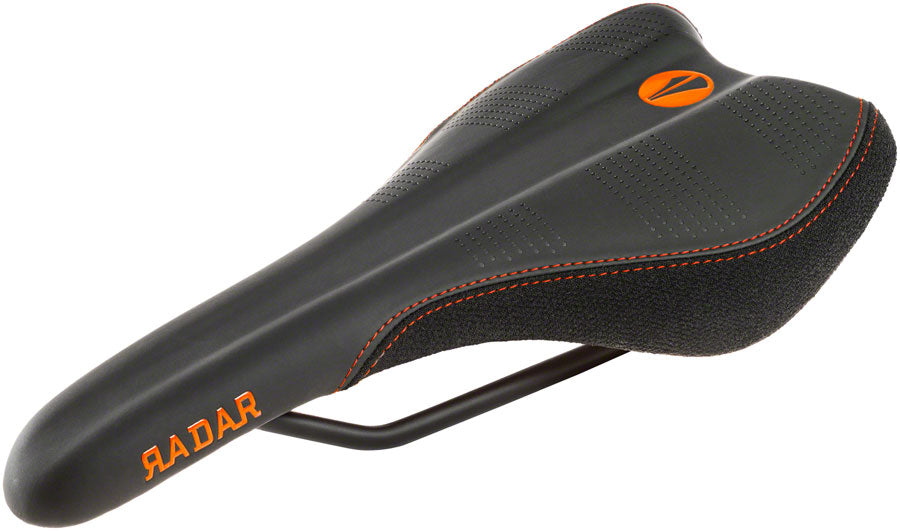 SDG Radar - Comfort CrMo Rail Saddle Black/Orange