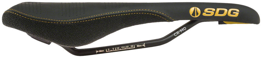 SDG Radar - Comfort CrMo Rail Saddle Black/Gold