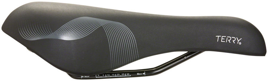 Terry Cite Y - Men's Comfort 173mm CrMo Rail Saddle Black/Orange