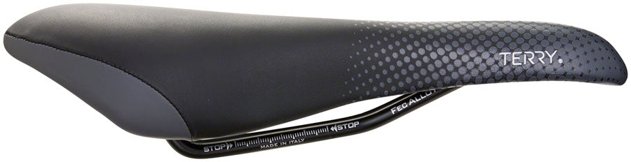 Terry Falcon X - Women's Comfort 152mm CrMo Rail Saddle Black/Gray/Orange